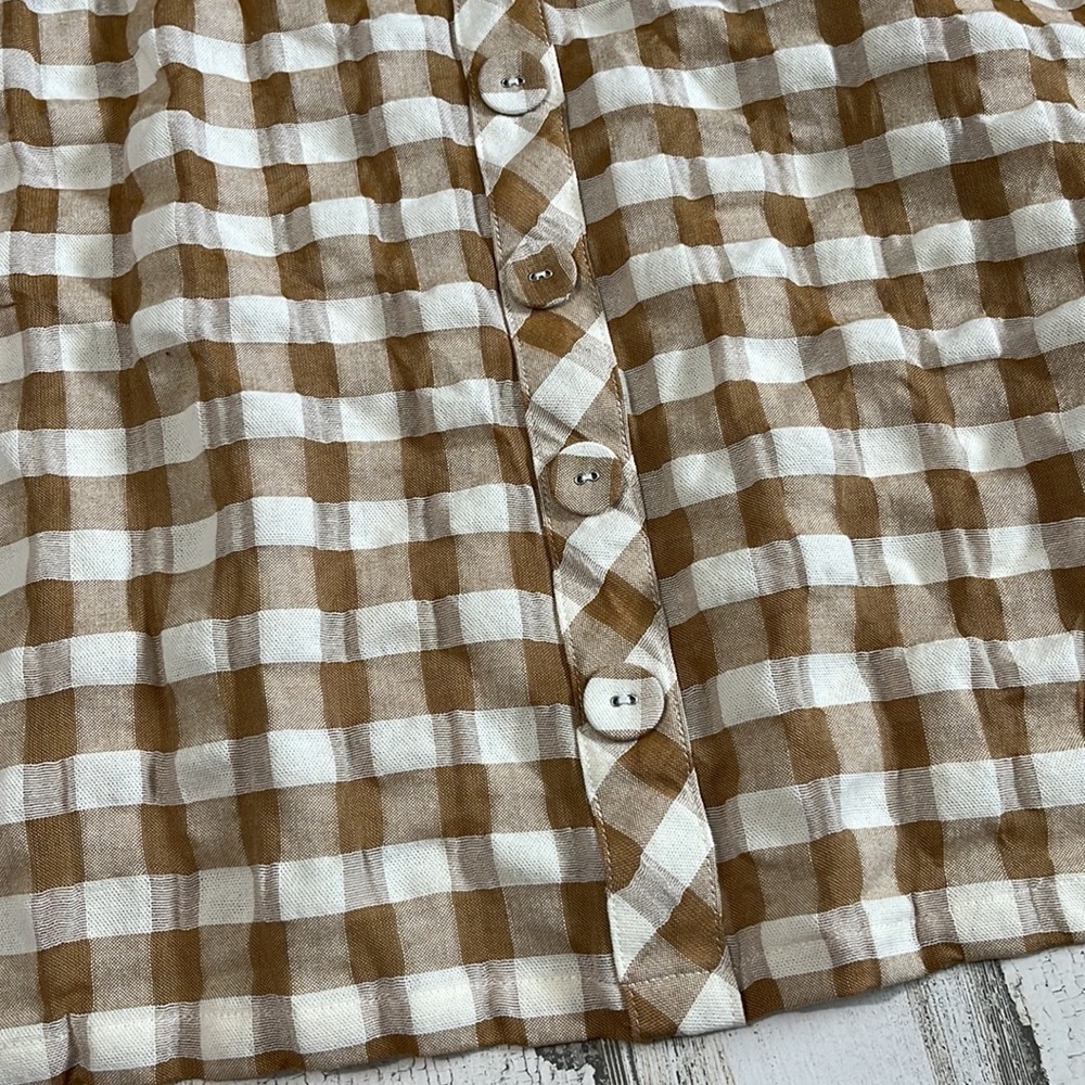 Matilda Jane Annabelle Plaid Off Shoulder Top Size XXL. NWT - Picture 4 of 11